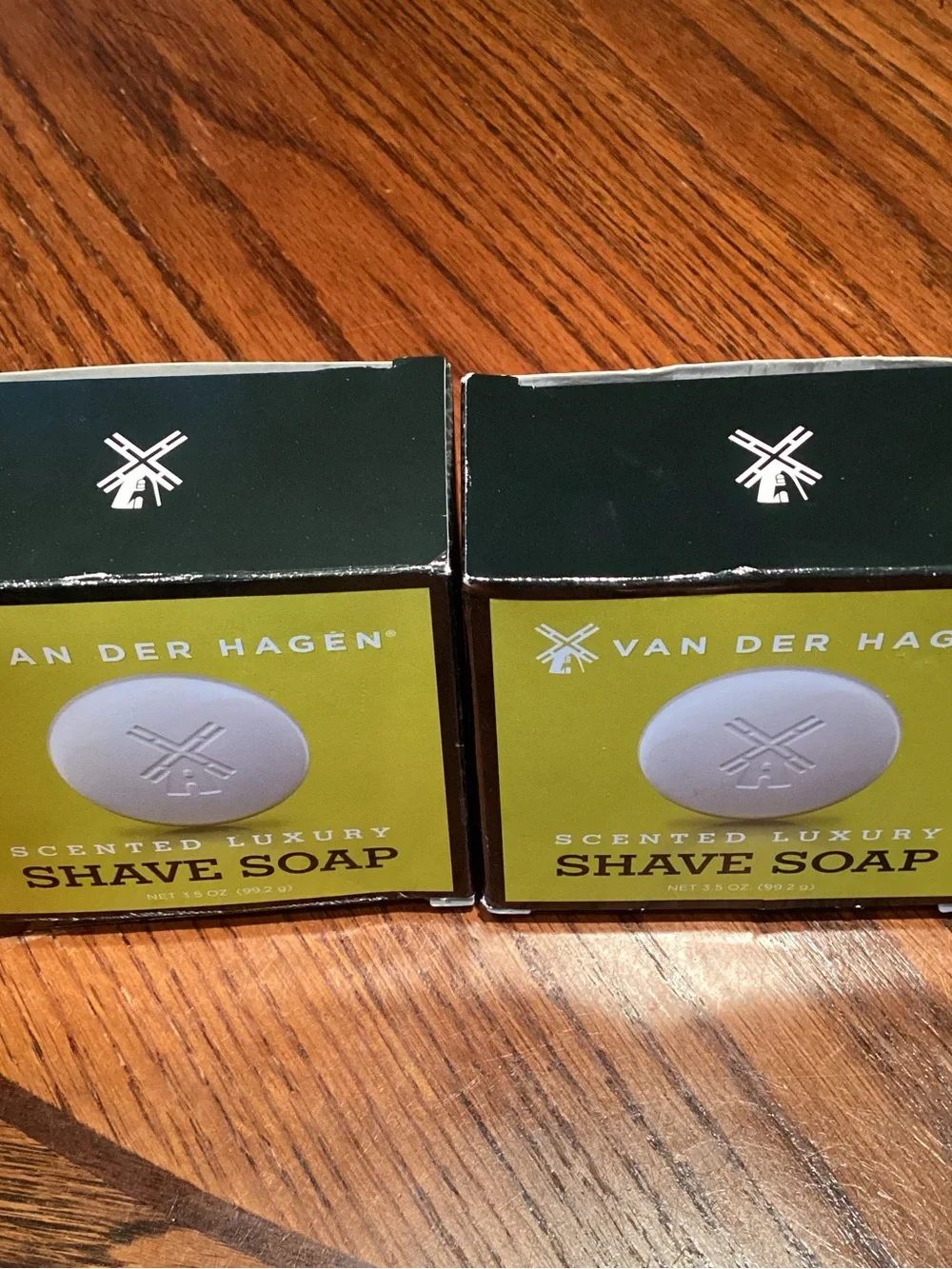 Van Der Hagen Men's Luxury Scented Shave Soap  3.0 OZ. - Set of 2 Made in USA
